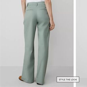 Ann Taylor Soft Green Wide Leg Pants